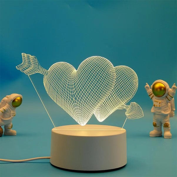 SO733 2 Heart - Colour Changing LED Night Light
