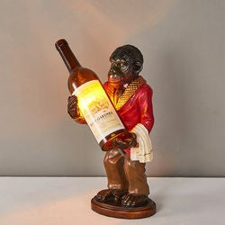 (SL01) Retro Monkey Wine Bottle Lamp