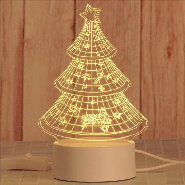 SO39 3D Christmas Lamp - Colour Changing LED Night Light