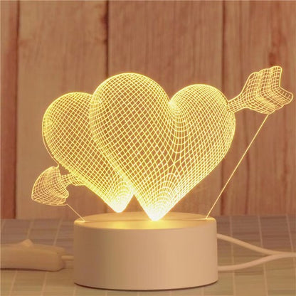 SO733 2 Heart - Colour Changing LED Night Light