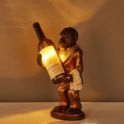 (SL01) Retro Monkey Wine Bottle Lamp
