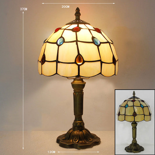 (SGL08)                         Tiffany Style Glass Table Lamp